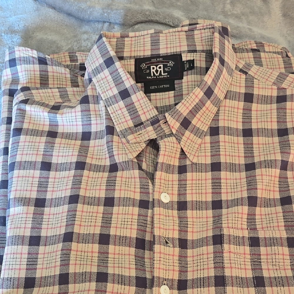 RRL Plaid Cotton Shirt